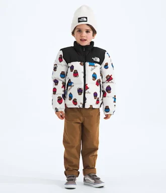 1996 Retro Nuptse-jacka för barn – Tryck