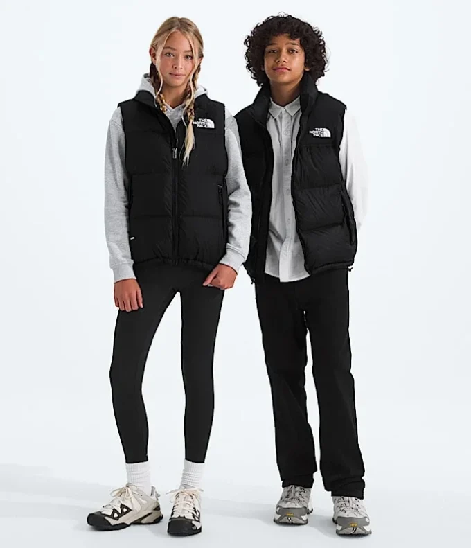 1996 Retro Nuptse-väst för pojkar och flickor 1996 Retro Nuptse-väst för pojkar och flickor