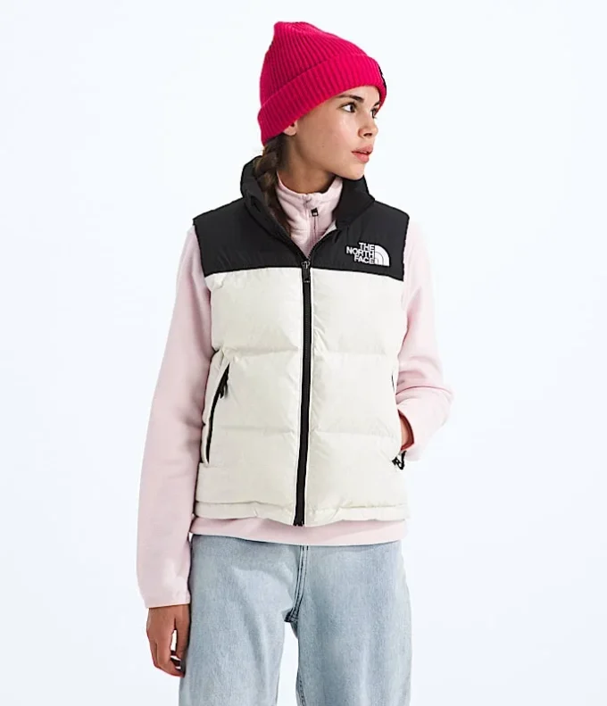 1996 Retro Nuptse-väst för pojkar och flickor 1996 Retro Nuptse-väst för pojkar och flickor