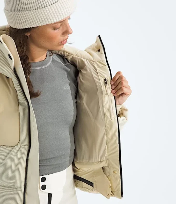 Cold Spell Corduroy Cropped Down Jacket för dam
