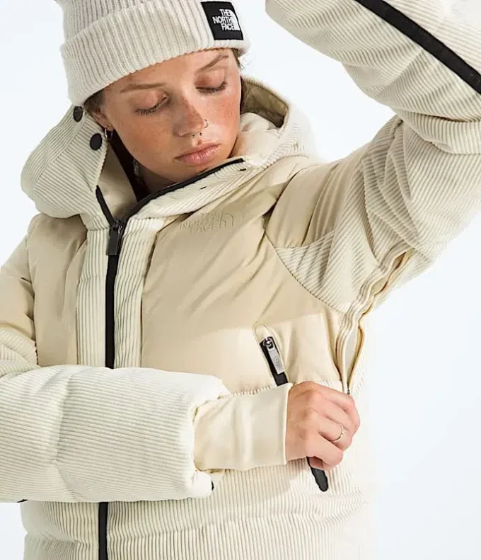 Cold Spell Corduroy Cropped Down Jacket för dam