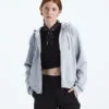Evolution Simple Dome Regular Full-Zip Hoodie för dam Evolution Simple Dome Regular Full-Zip Hoodie för dam