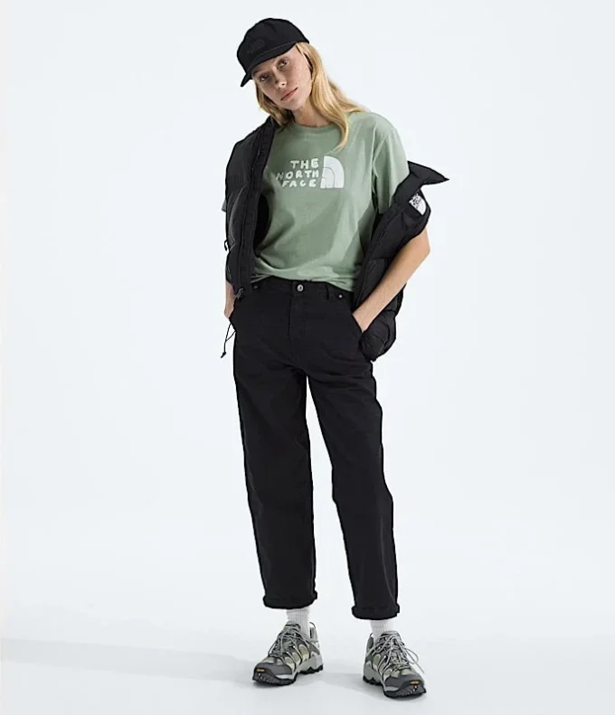 Evolution Sketch Logo Half Dome kortärmad T-shirt för damer – Grafik Evolution Sketch Logo Half Dome kortärmad T-shirt för damer – Grafik