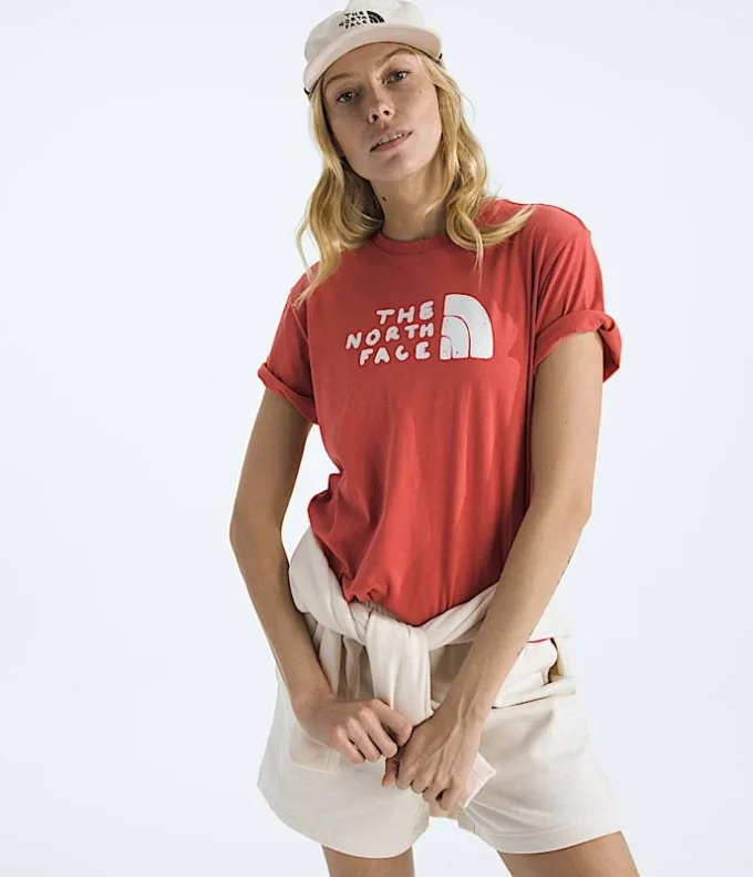 Evolution Sketch Logo Half Dome kortärmad T-shirt för damer – Grafik Evolution Sketch Logo Half Dome kortärmad T-shirt för damer – Grafik