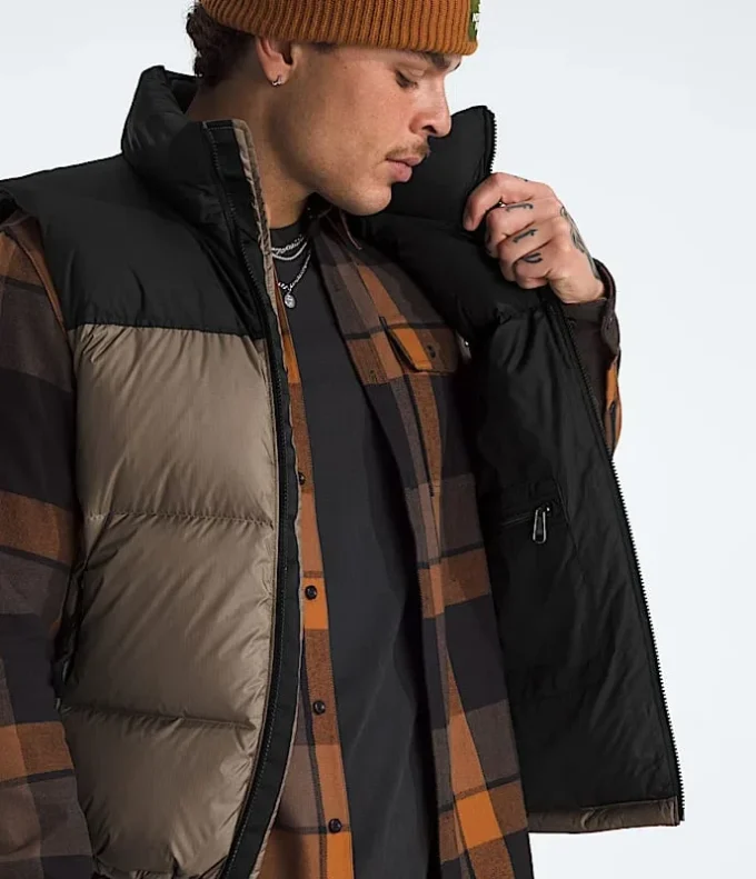 Herr 1996 Retro Nuptse Vest Herr 1996 Retro Nuptse Vest