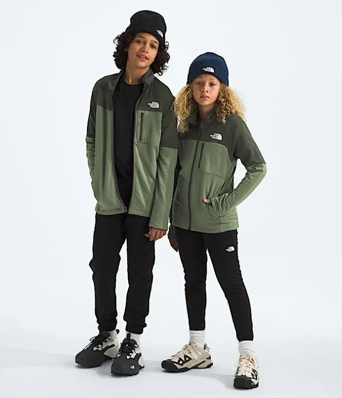 Hike Mid Layer Full-Zip för pojkar och flickor Hike Mid Layer Full-Zip för pojkar och flickor