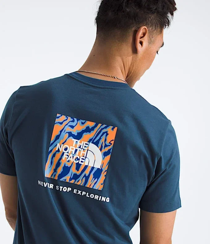 Kortärmad Core Wavy Lines Box NSE-T-shirt för herr Kortärmad Core Wavy Lines Box NSE-T-shirt för herr