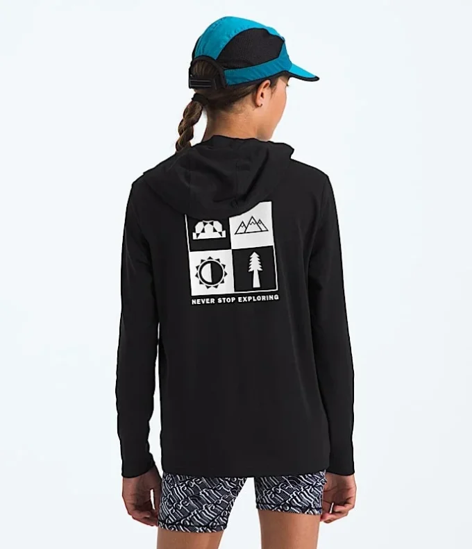 Långärmad hoodie för pojkar och flickor – Adventure – Grafik Långärmad hoodie för pojkar och flickor – Adventure – Grafik