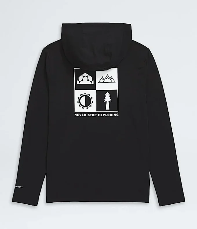 Långärmad hoodie för pojkar och flickor – Adventure – Grafik Långärmad hoodie för pojkar och flickor – Adventure – Grafik