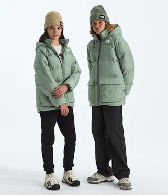 North Down fleecefodrad kort parkas för pojkar och flickor