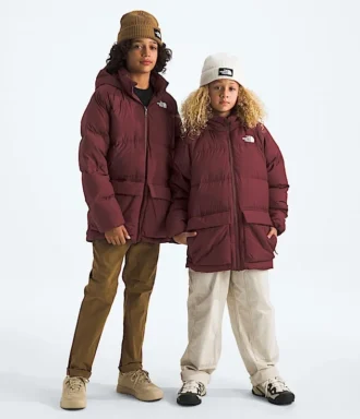 North Down fleecefodrad kort parkas för pojkar och flickor