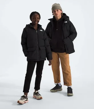 North Down fleecefodrad kort parkas för pojkar och flickor