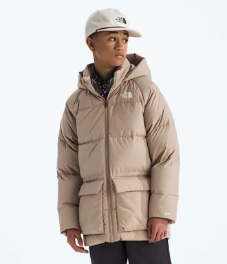 North Down fleecefodrad kort parkas för pojkar och flickor