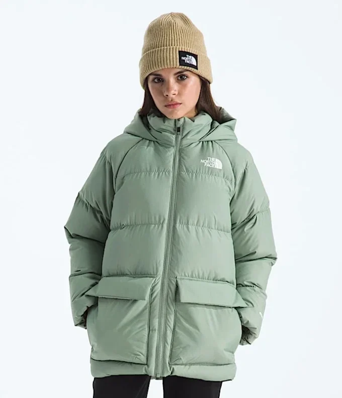 North Down fleecefodrad kort parkas för pojkar och flickor
