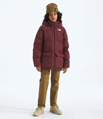 North Down fleecefodrad kort parkas för pojkar och flickor