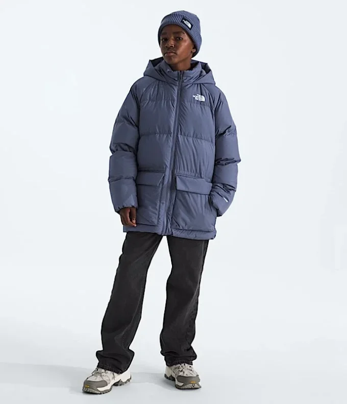 North Down fleecefodrad kort parkas för pojkar och flickor