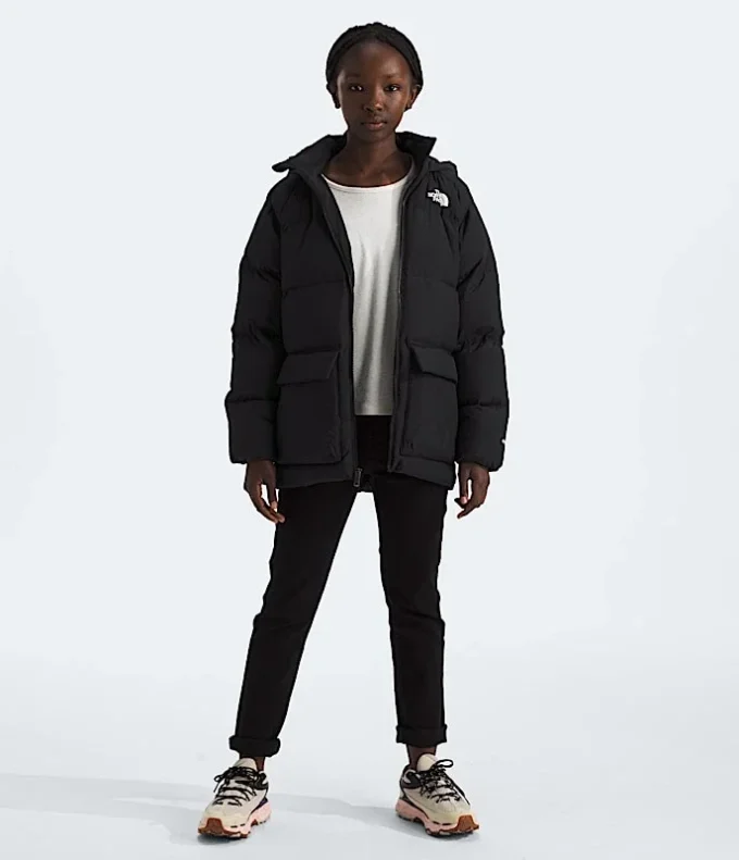 North Down fleecefodrad kort parkas för pojkar och flickor