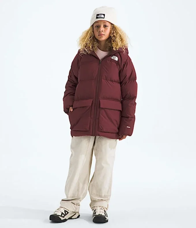 North Down fleecefodrad kort parkas för pojkar och flickor