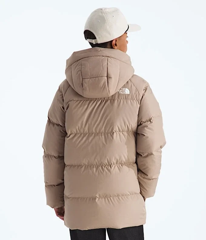North Down fleecefodrad kort parkas för pojkar och flickor