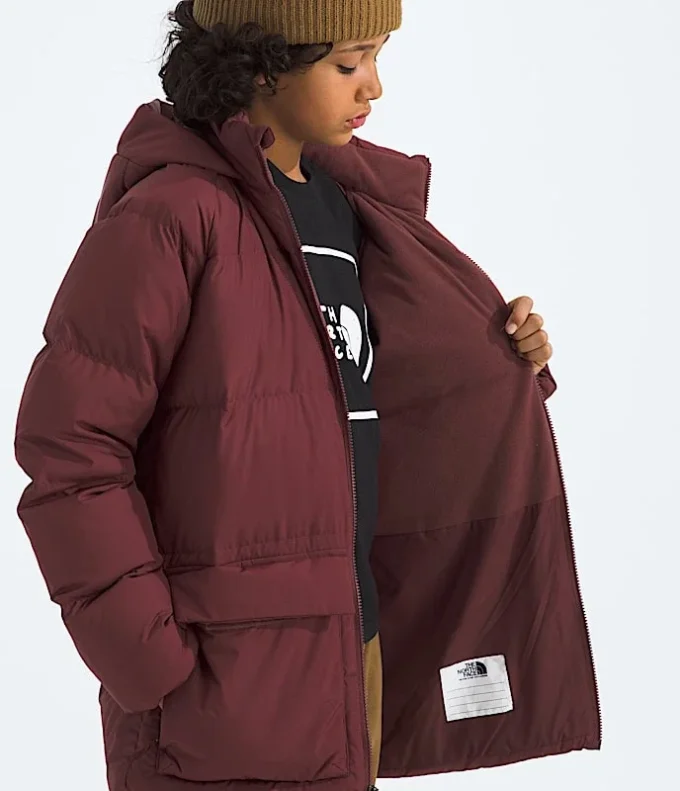 North Down fleecefodrad kort parkas för pojkar och flickor
