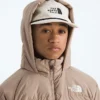 North Down fleecefodrad kort parkas för pojkar och flickor