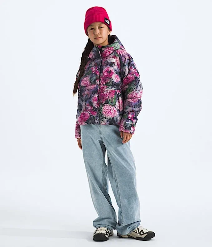 North Down Hooded Jacket för flickor – Tryck North Down Hooded Jacket för flickor – Tryck