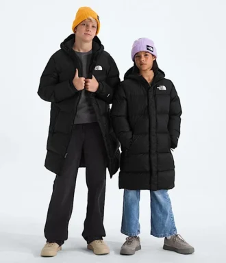 Nuptse lång parkas för pojkar och flickor Nuptse lång parkas för pojkar och flickor