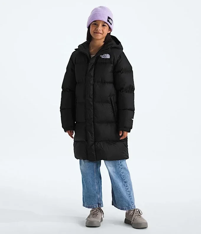 Nuptse lång parkas för pojkar och flickor Nuptse lång parkas för pojkar och flickor