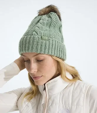 Oh Mega Fur Pom Beanie för damer