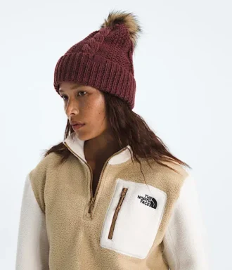 Oh Mega Fur Pom Beanie för damer