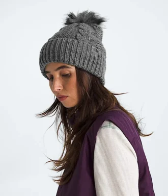Oh Mega Fur Pom Beanie för damer