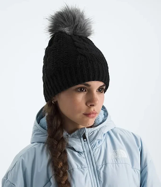 Oh Mega Fur Pom Beanie med foder för barn Oh Mega Fur Pom Beanie med foder för barn