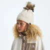 Oh Mega Fur Pom Beanie med foder för barn Oh Mega Fur Pom Beanie med foder för barn