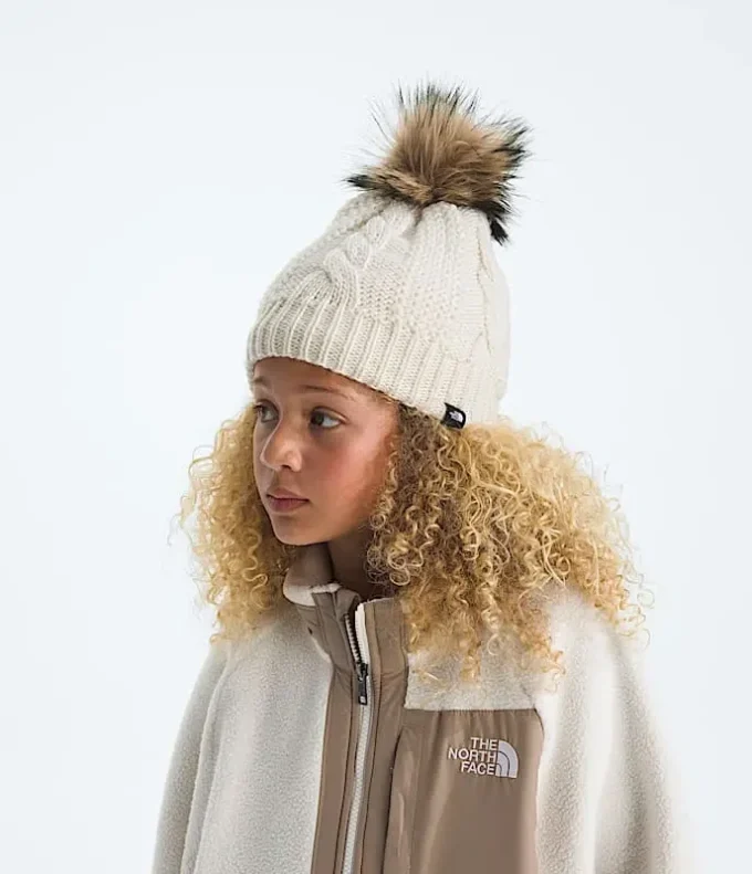 Oh Mega Fur Pom Beanie med foder för barn Oh Mega Fur Pom Beanie med foder för barn