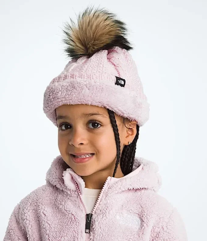 Oh Mega Fur Pom Beanie med foder för barn Oh Mega Fur Pom Beanie med foder för barn