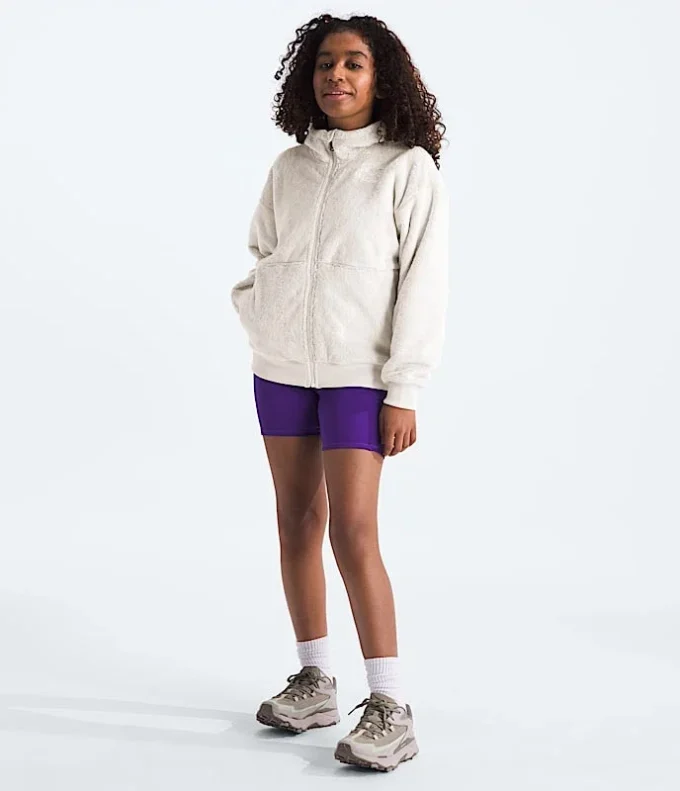 Osito-hoodie med hel dragkedja för flickor