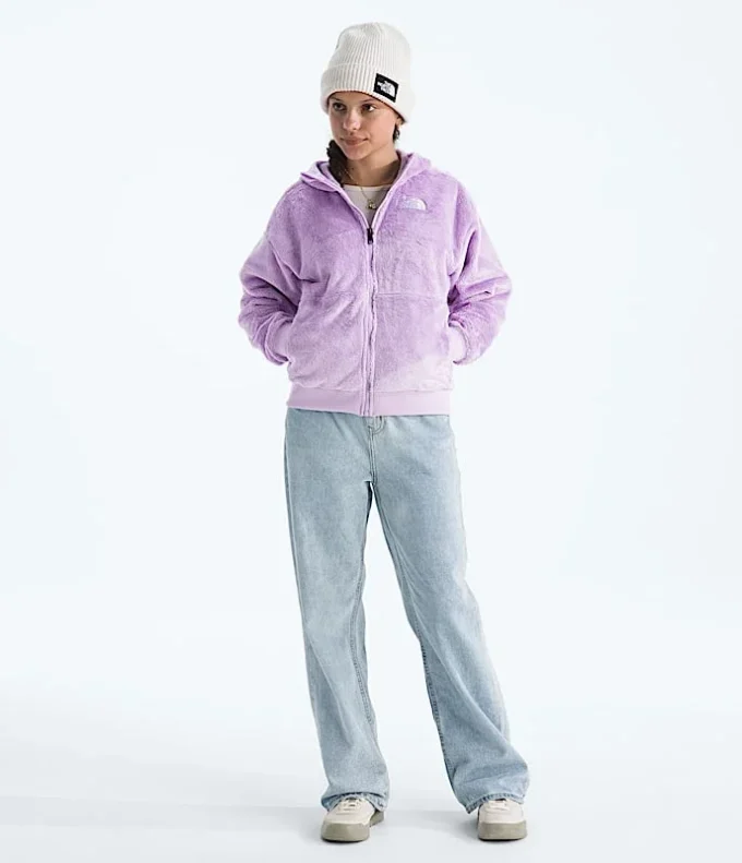 Osito-hoodie med hel dragkedja för flickor