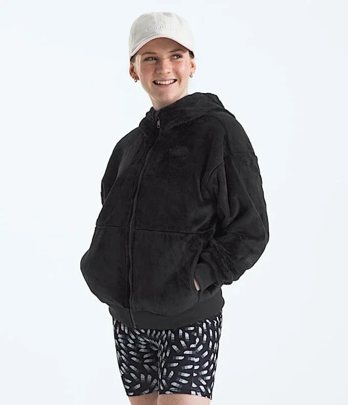 Osito-hoodie med hel dragkedja för flickor