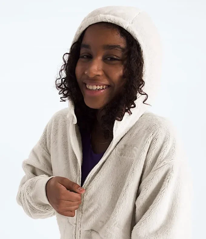 Osito-hoodie med hel dragkedja för flickor