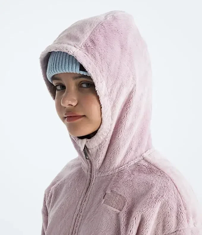 Osito-hoodie med hel dragkedja för flickor