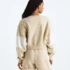 Oversized kort tröja i frotté för damer Oversized kort tröja i frotté för damer