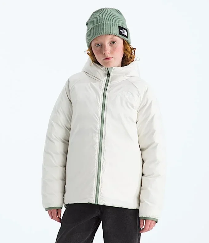 Reversibel Perrito-jacka med huva för flickor Reversibel Perrito-jacka med huva för flickor