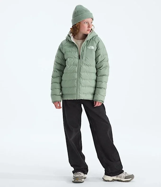 Reversibel Perrito-jacka med huva för flickor Reversibel Perrito-jacka med huva för flickor