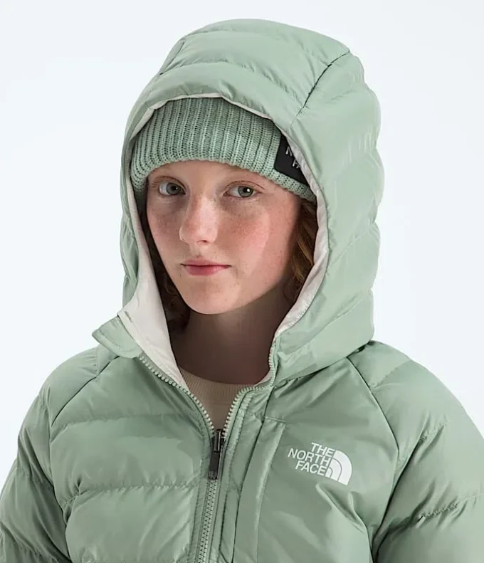 Reversibel Perrito-jacka med huva för flickor Reversibel Perrito-jacka med huva för flickor
