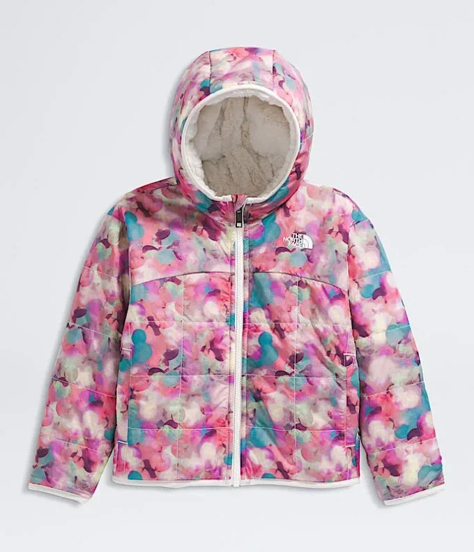 Reversibel Shasta-jacka med hel dragkedja och huva för flickor – Tryck Reversibel Shasta-jacka med hel dragkedja och huva för flickor – Tryck