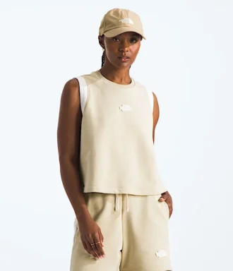 Terry Relaxed Cropped Tank för dam